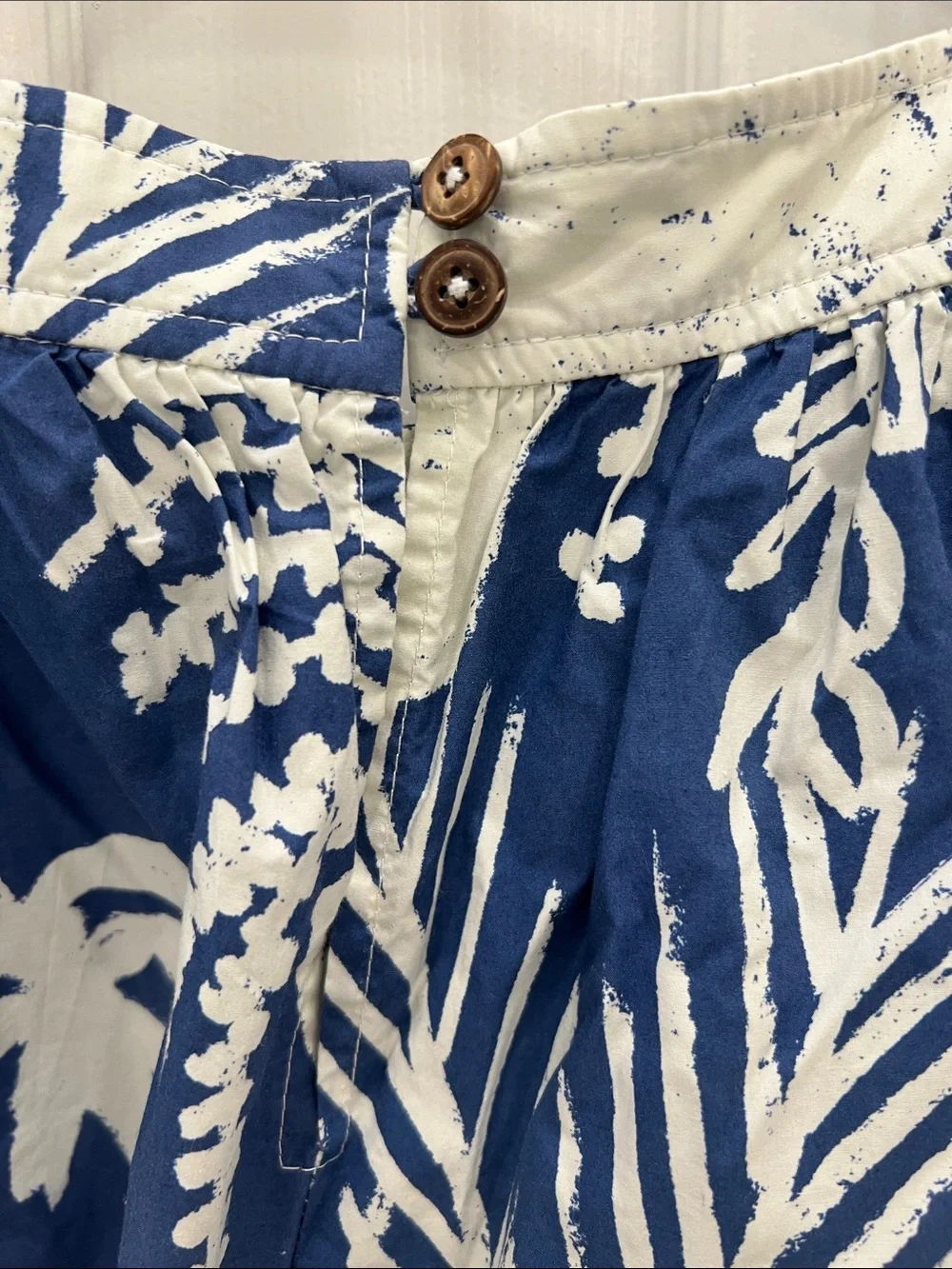 WHIT Blue and White Matisse-like Print Dress - Picture 10 of 10